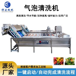 果蔬气泡清洗机商用清洗机气泡加喷淋双重去污食堂洗菜机设备