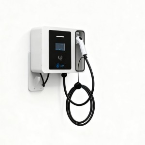 5米7kw立柱收纳式充电桩运营刷卡扫码新能源壁挂自动伸缩充电枪