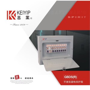 基业住户家庭配电箱产品GBDS (R)型全铁平盖型漏电保护照明配电箱