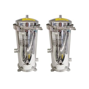 不锈钢过滤设备304工业水净化商用水处理芯式过滤器精密过滤器